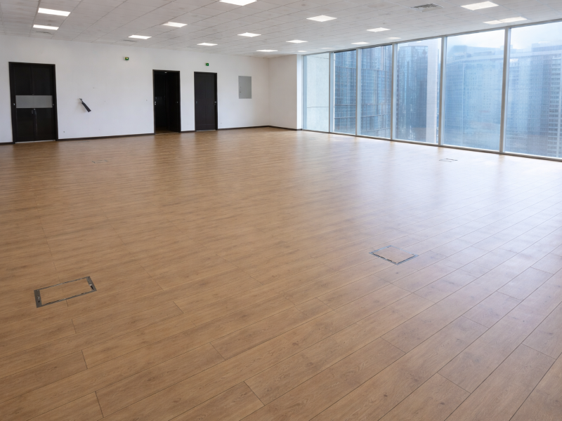 Modern office with panoramic views